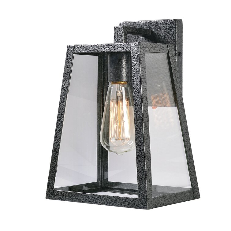 Seeded glass outdoor on sale wall lantern